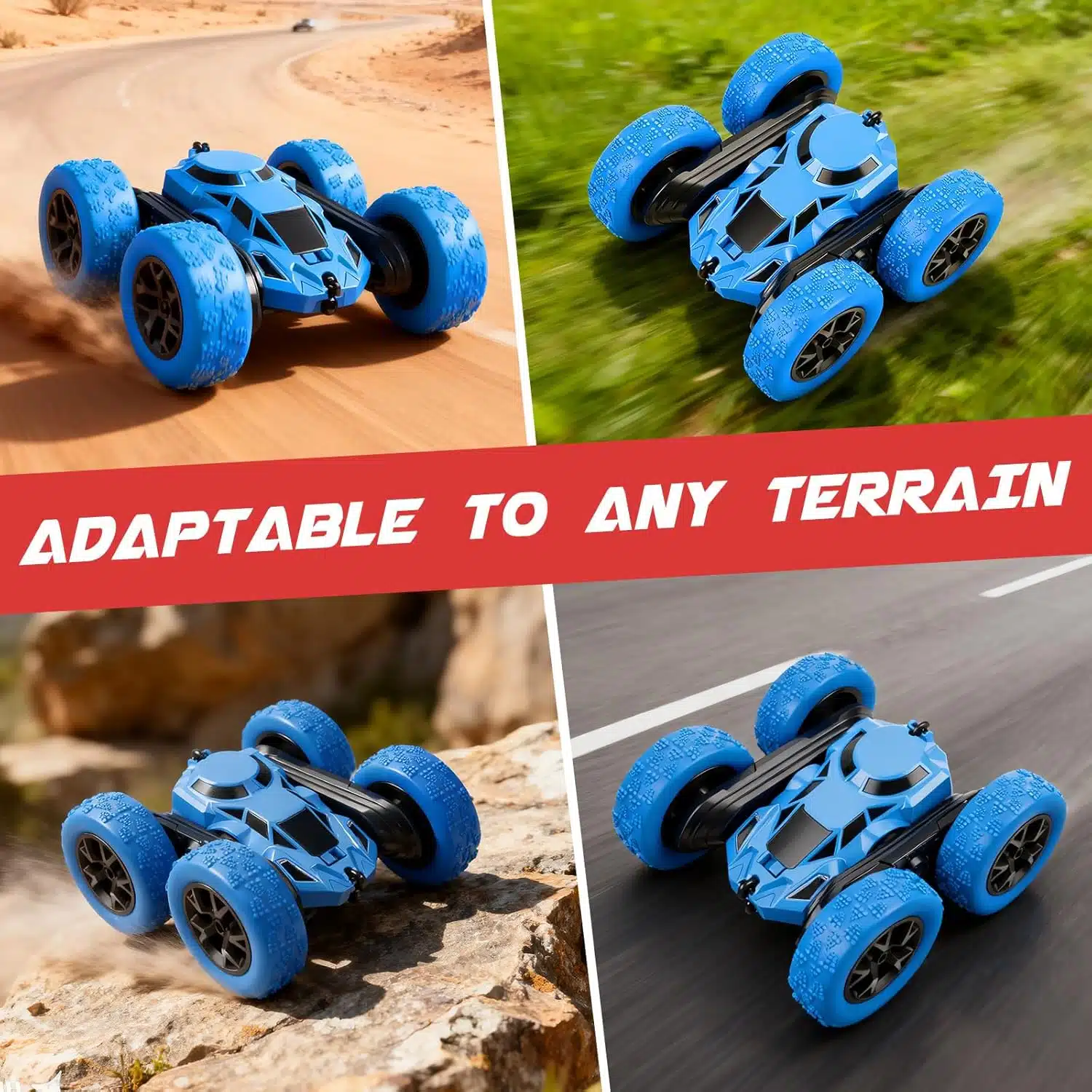 New Arrival Powerful 4WD Double Sided Flips 360 Off Road Racing Truck Kids Juguetes Remote Control Stunt Car - Bild 2