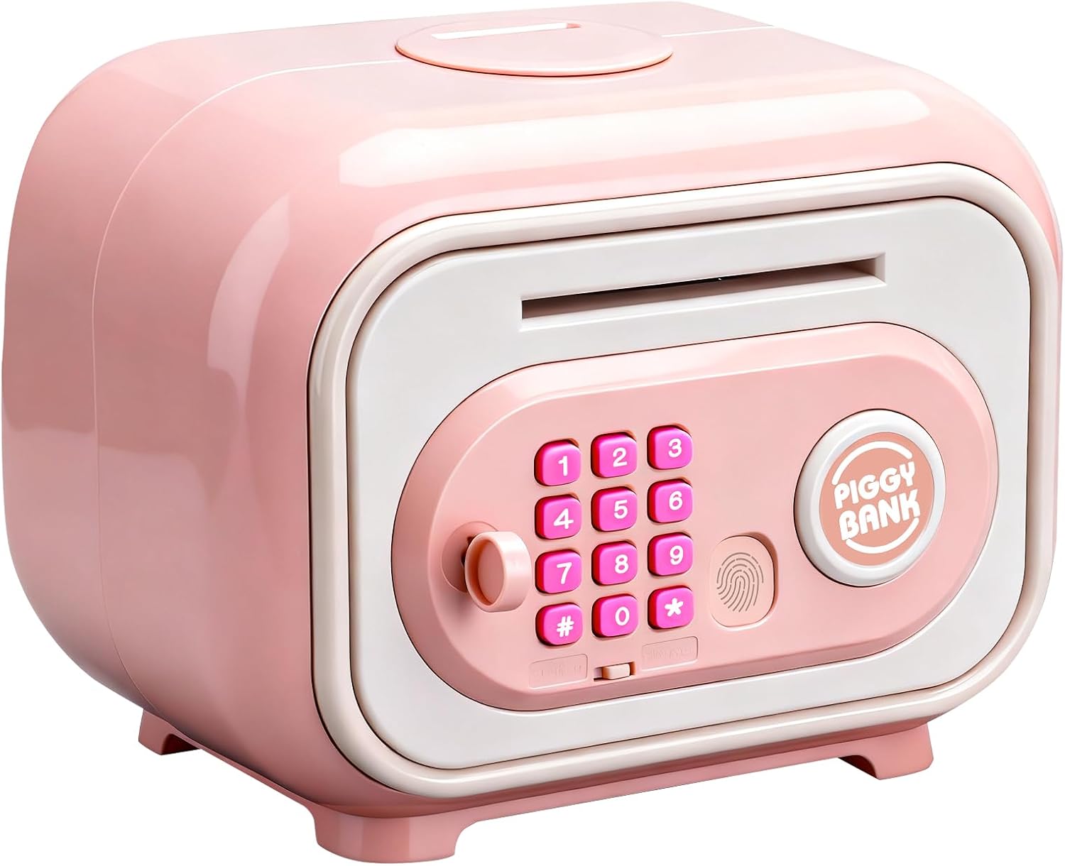 Wholesale suitcase piggy bank lulufamily finger print safe