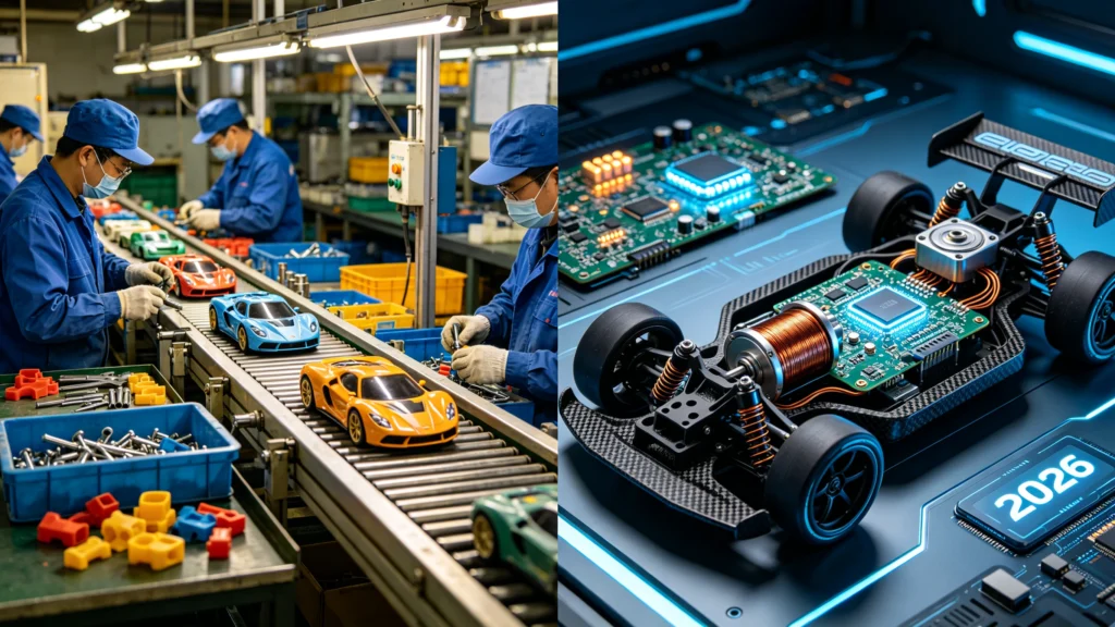 Advanced RC car internal components, brushless motor and PCB layout by LuluFamily.