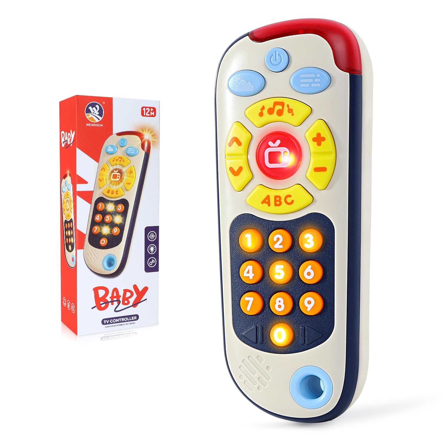 Wholesale baby remote control toy with lights and sounds by LuluFamily