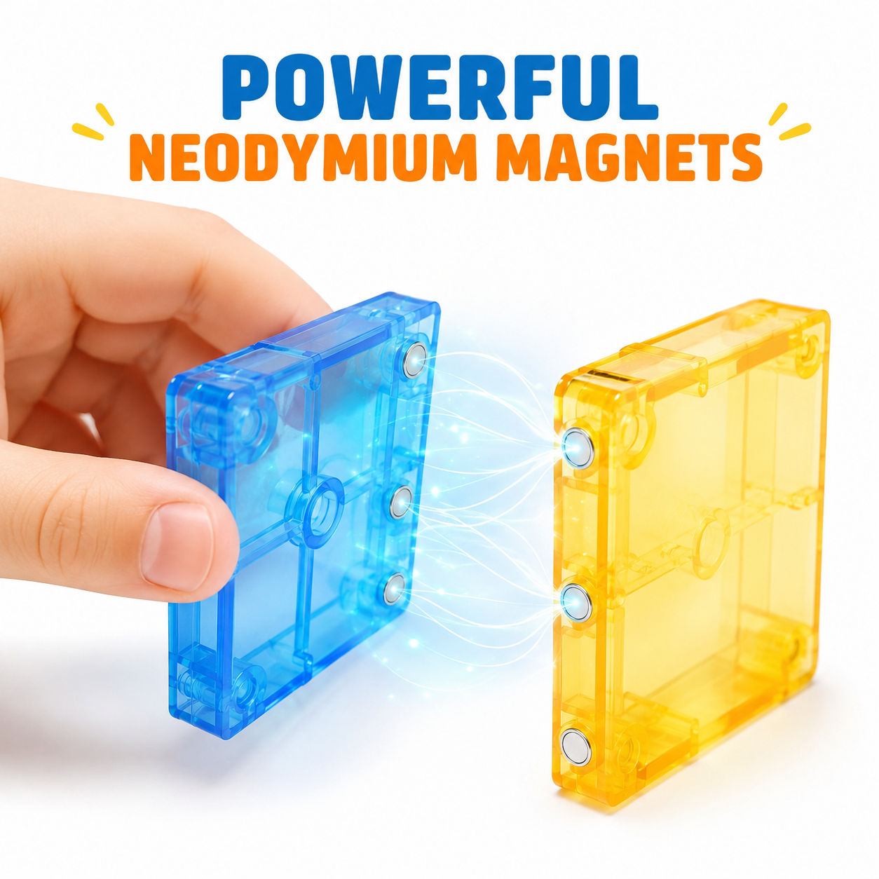 Wholesale 62PCS Transparent Magnetic Tiles Castle Set - Image 6