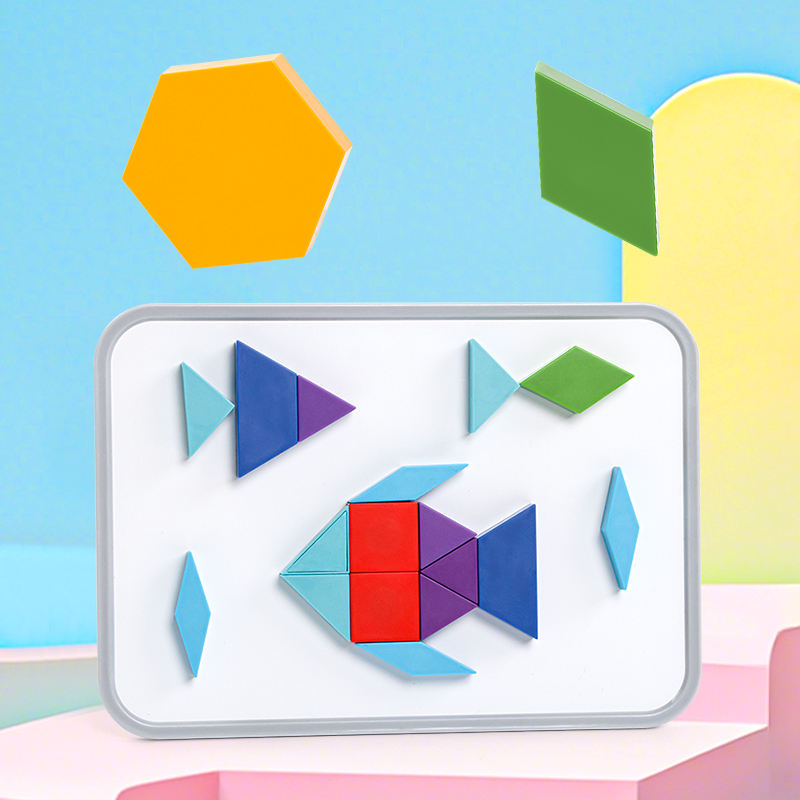 Wholesale Magnetic Tangram Puzzle Toy with Matching Game Blocks - Bild 6