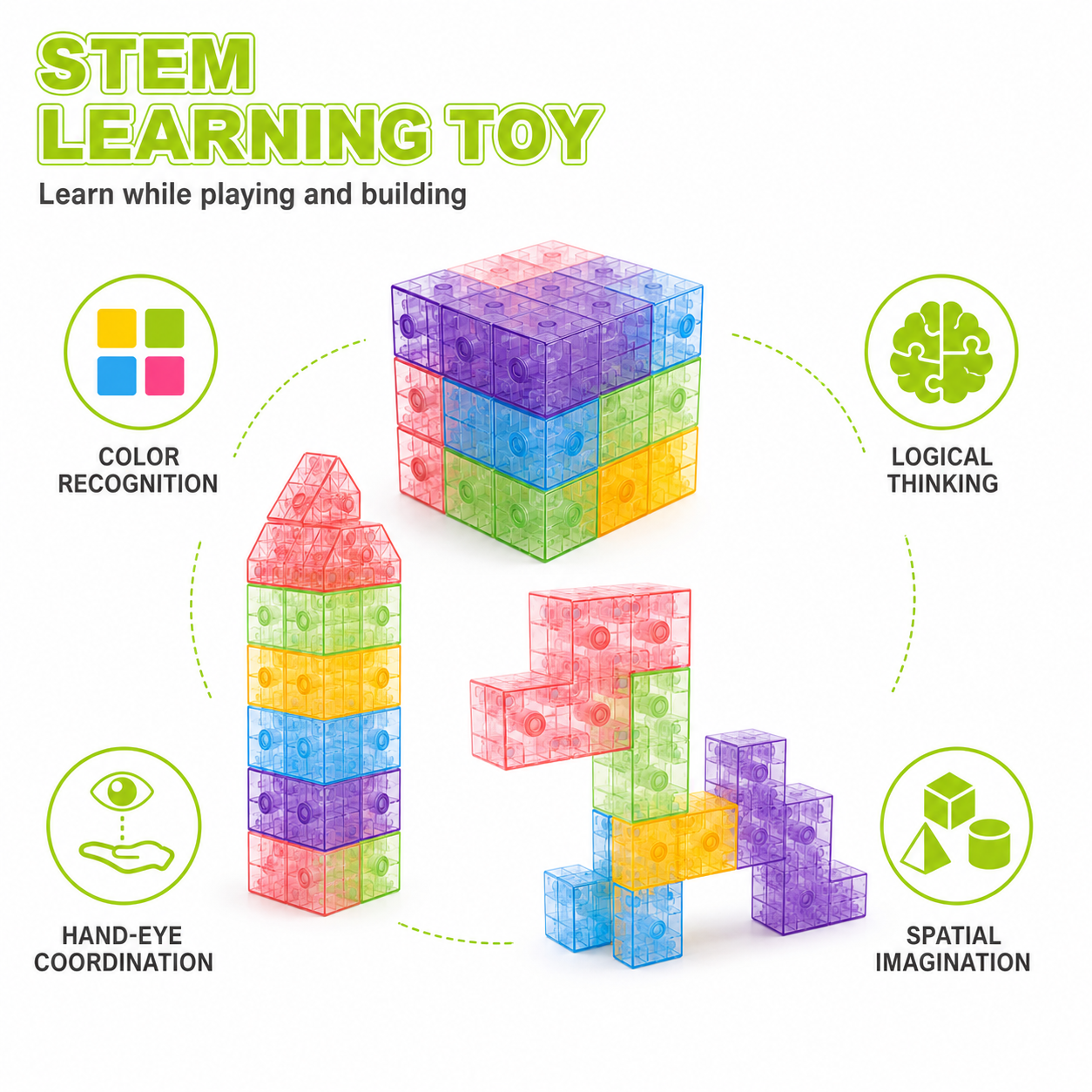 Wholesale Magnetic Puzzle Cube Toy with 3D Challenge Cards - Bild 5