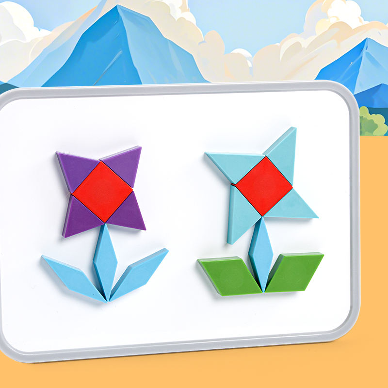 Wholesale Magnetic Tangram Puzzle Toy with Matching Game Blocks - Bild 4
