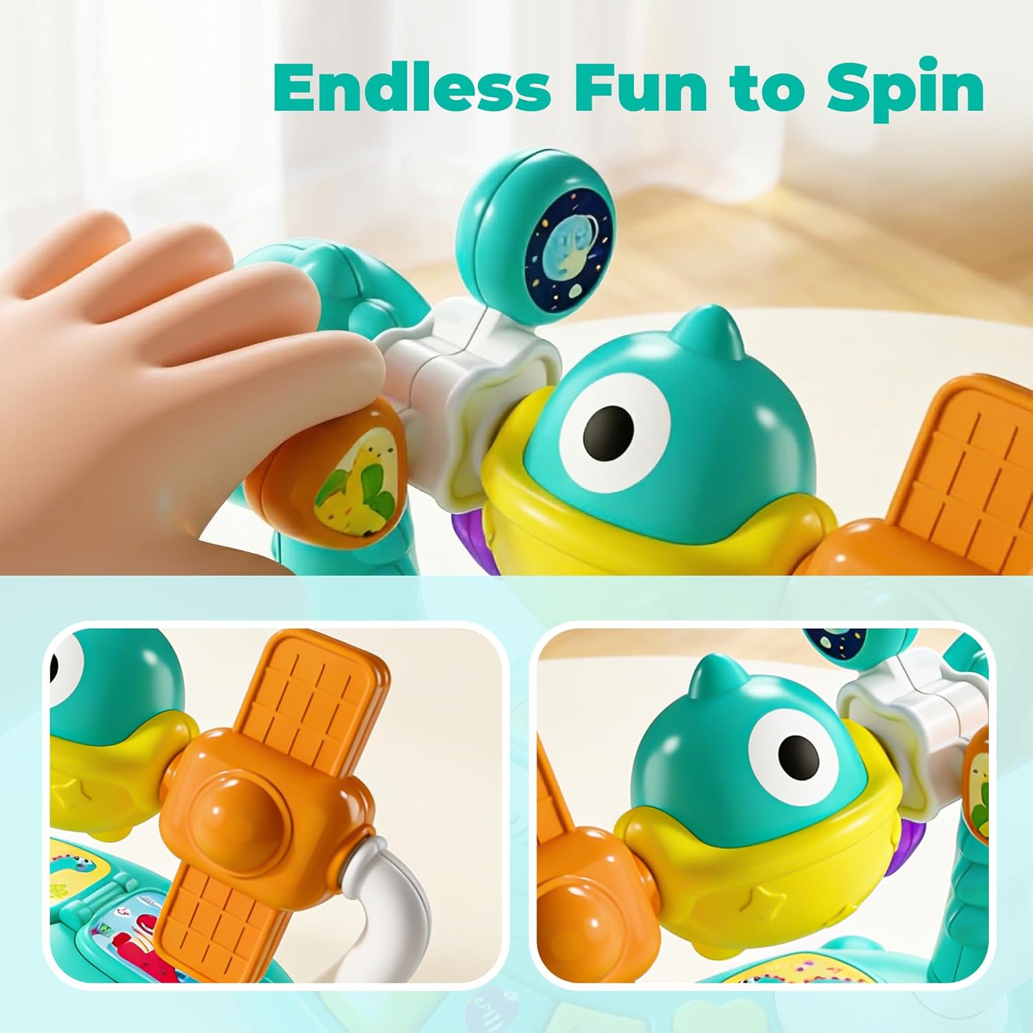 Wholesale Dinosaur Baby Piano Toy for Tummy Time Learning - Image 3
