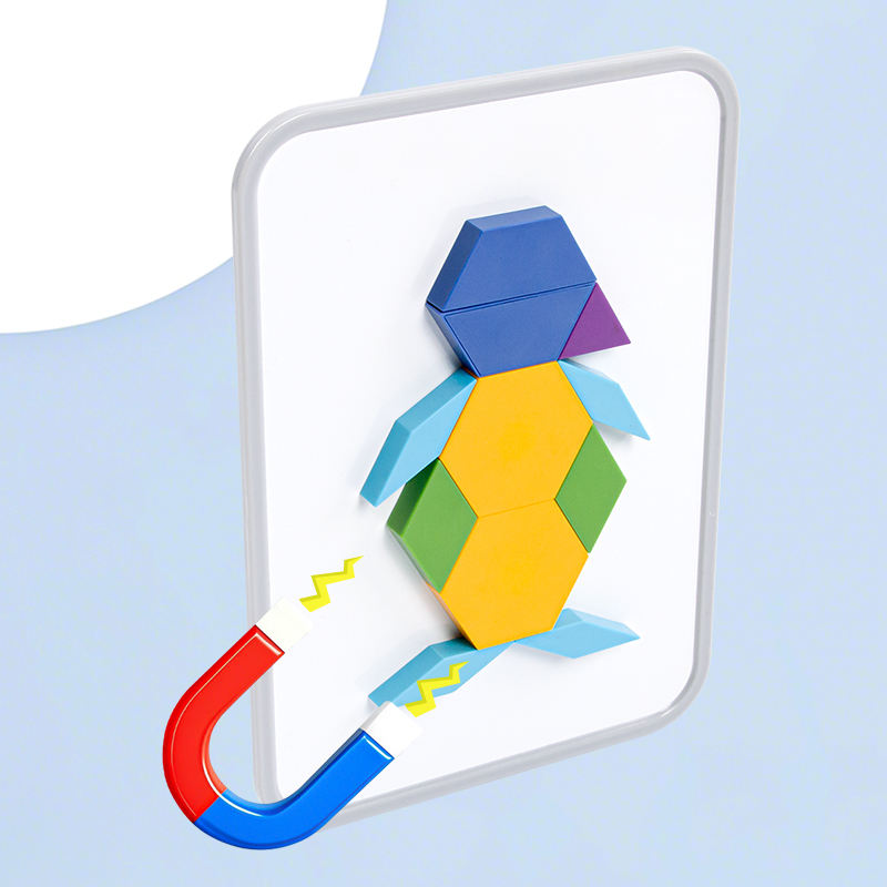 Wholesale Magnetic Tangram Puzzle Toy with Matching Game Blocks - Bild 3