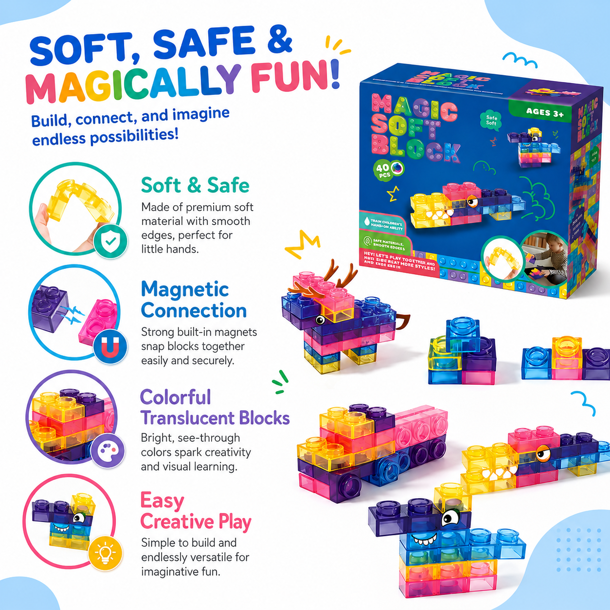 Wholesale Soft Building Blocks for Toddlers - Imagen 4