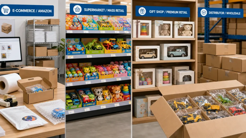 Toy Packaging Guide for Importers: How to Choose Retail Box, Display Box, Bulk Pack, or Custom Packaging | Preis der Spielzeugfabrik in China | LuluFamily